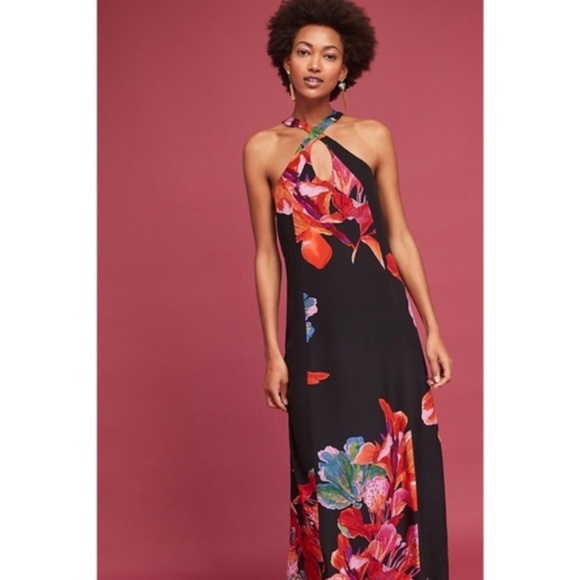Anthropologie Cayman Silk Maxi Dress new - Picture 6 of 6